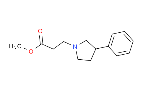 CAS No. 1457804-55-5, Methyl 3-(3-phenylpyrrolidin-1-yl)propanoate