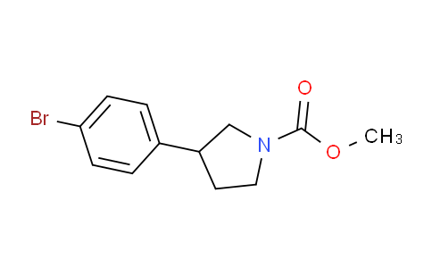 CAS No. 1467060-19-0, Methyl 3-(4-bromophenyl)pyrrolidine-1-carboxylate