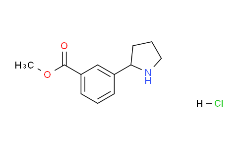 CAS No. 1203681-53-1, Methyl 3-(pyrrolidin-2-yl)benzoate hydrochloride