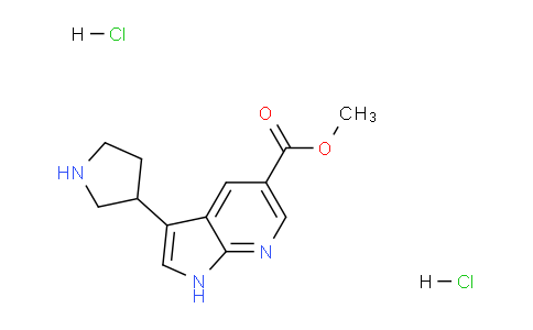 CAS No. 1416440-67-9, Methyl 3-(pyrrolidin-3-yl)-1H-pyrrolo[2,3-b]pyridine-5-carboxylate dihydrochloride