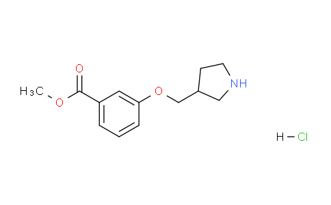 CAS No. 1219968-06-5, Methyl 3-(pyrrolidin-3-ylmethoxy)benzoate hydrochloride