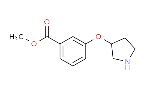 CAS No. 946715-41-9, Methyl 3-(pyrrolidin-3-yloxy)benzoate