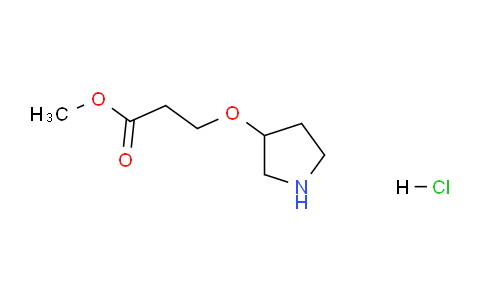 CAS No. 1220037-21-7, Methyl 3-(pyrrolidin-3-yloxy)propanoate hydrochloride