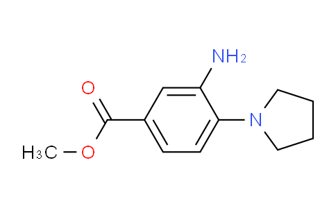 CAS No. 123986-65-2, Methyl 3-amino-4-(pyrrolidin-1-yl)benzoate