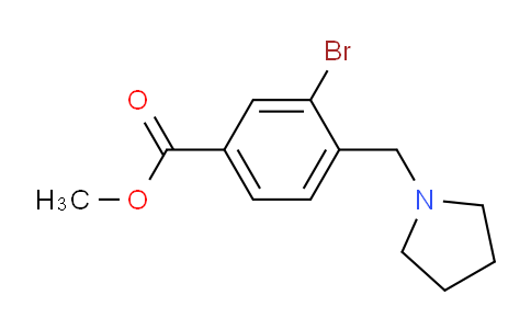 MC667997 | 193964-66-8 | Methyl 3-bromo-4-(pyrrolidin-1-ylmethyl)benzoate