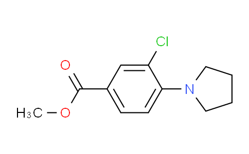 CAS No. 1375064-50-8, Methyl 3-chloro-4-(1-pyrrolidinyl)benzoate