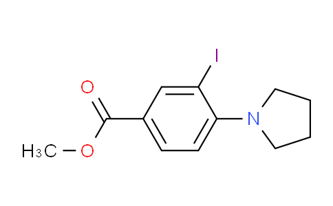 CAS No. 1131614-28-2, Methyl 3-iodo-4-(pyrrolidin-1-yl)benzoate