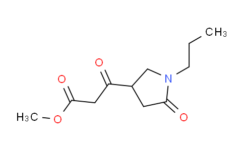 CAS No. 1707603-45-9, Methyl 3-oxo-3-(5-oxo-1-propylpyrrolidin-3-yl)propanoate