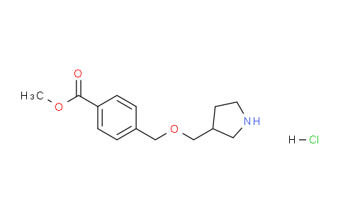 CAS No. 1219972-28-7, Methyl 4-((pyrrolidin-3-ylmethoxy)methyl)benzoate hydrochloride