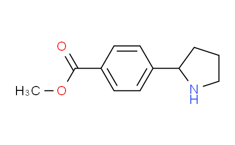 CAS No. 908334-13-4, Methyl 4-(pyrrolidin-2-yl)benzoate