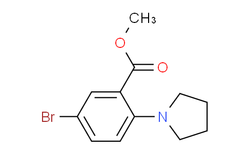 CAS No. 1131587-88-6, Methyl 5-bromo-2-(pyrrolidin-1-yl)benzoate
