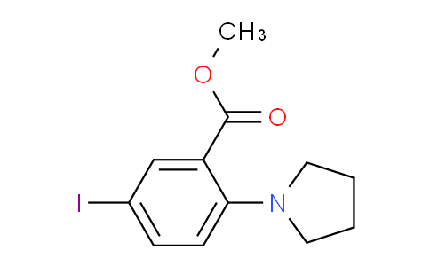 CAS No. 1131587-38-6, Methyl 5-iodo-2-(pyrrolidin-1-yl)benzoate