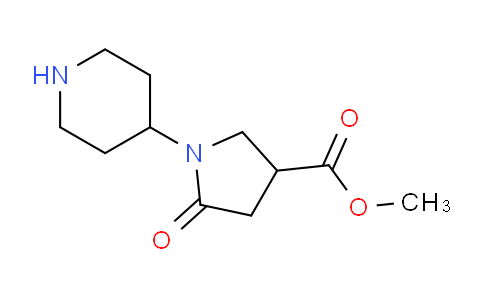 CAS No. 1211594-35-2, Methyl 5-oxo-1-(piperidin-4-yl)pyrrolidine-3-carboxylate