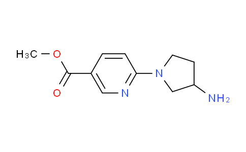 CAS No. 1710530-84-9, Methyl 6-(3-aminopyrrolidin-1-yl)nicotinate