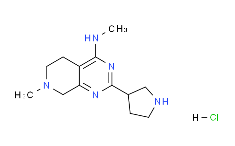 CAS No. 1185301-80-7, N,7-Dimethyl-2-(pyrrolidin-3-yl)-5,6,7,8-tetrahydropyrido[3,4-d]pyrimidin-4-amine hydrochloride