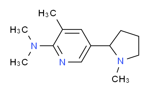 CAS No. 1352522-35-0, N,N,3-Trimethyl-5-(1-methylpyrrolidin-2-yl)pyridin-2-amine