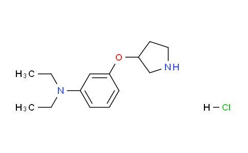 CAS No. 1219979-46-0, N,N-Diethyl-3-(pyrrolidin-3-yloxy)aniline hydrochloride