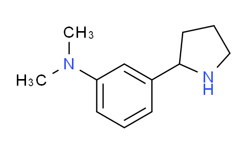 CAS No. 383127-43-3, N,N-Dimethyl-3-(pyrrolidin-2-yl)aniline