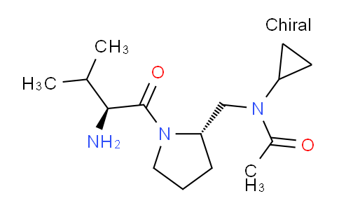 CAS No. 1401667-79-5, N-(((S)-1-((S)-2-Amino-3-methylbutanoyl)pyrrolidin-2-yl)methyl)-N-cyclopropylacetamide