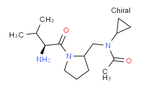 CAS No. 1354025-56-1, N-((1-((S)-2-Amino-3-methylbutanoyl)pyrrolidin-2-yl)methyl)-N-cyclopropylacetamide