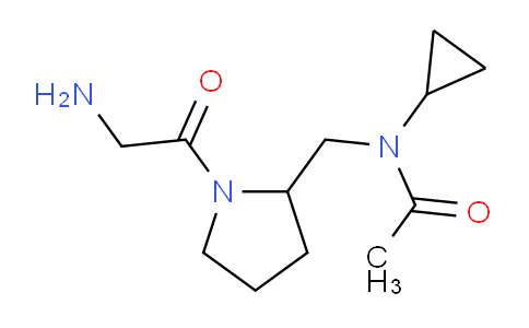 CAS No. 1353988-68-7, N-((1-(2-Aminoacetyl)pyrrolidin-2-yl)methyl)-N-cyclopropylacetamide