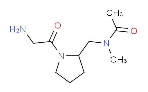 CAS No. 1353975-75-3, N-((1-(2-Aminoacetyl)pyrrolidin-2-yl)methyl)-N-methylacetamide