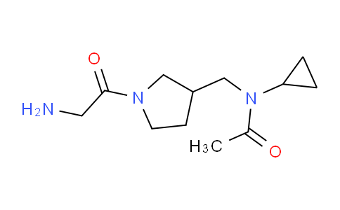 CAS No. 1353966-20-7, N-((1-(2-Aminoacetyl)pyrrolidin-3-yl)methyl)-N-cyclopropylacetamide