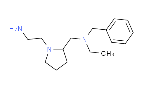 CAS No. 1353963-22-0, N-((1-(2-Aminoethyl)pyrrolidin-2-yl)methyl)-N-benzylethanamine