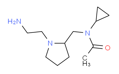 CAS No. 1353972-75-4, N-((1-(2-Aminoethyl)pyrrolidin-2-yl)methyl)-N-cyclopropylacetamide