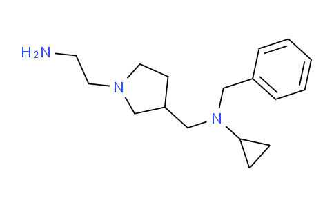 CAS No. 1353944-78-1, N-((1-(2-Aminoethyl)pyrrolidin-3-yl)methyl)-N-benzylcyclopropanamine