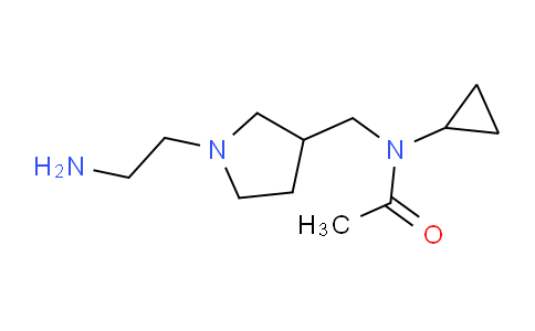 CAS No. 1353945-48-8, N-((1-(2-Aminoethyl)pyrrolidin-3-yl)methyl)-N-cyclopropylacetamide