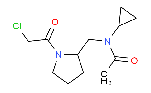CAS No. 1353943-57-3, N-((1-(2-Chloroacetyl)pyrrolidin-2-yl)methyl)-N-cyclopropylacetamide