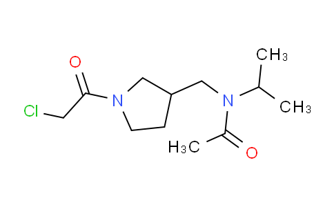 CAS No. 1353958-10-7, N-((1-(2-Chloroacetyl)pyrrolidin-3-yl)methyl)-N-isopropylacetamide