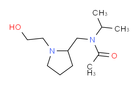 CAS No. 1353963-72-0, N-((1-(2-Hydroxyethyl)pyrrolidin-2-yl)methyl)-N-isopropylacetamide