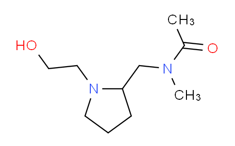 CAS No. 1353945-10-4, N-((1-(2-Hydroxyethyl)pyrrolidin-2-yl)methyl)-N-methylacetamide