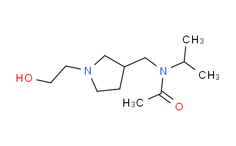 CAS No. 1353985-45-1, N-((1-(2-Hydroxyethyl)pyrrolidin-3-yl)methyl)-N-isopropylacetamide