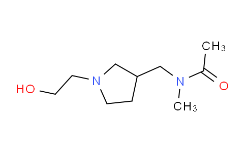CAS No. 1353945-16-0, N-((1-(2-Hydroxyethyl)pyrrolidin-3-yl)methyl)-N-methylacetamide