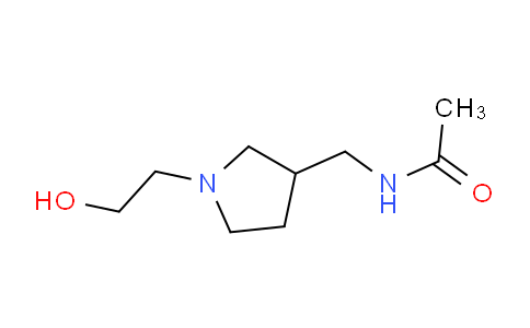 CAS No. 1353988-20-1, N-((1-(2-Hydroxyethyl)pyrrolidin-3-yl)methyl)acetamide