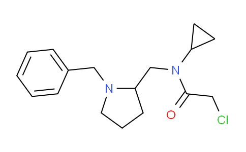 CAS No. 1353960-95-8, N-((1-Benzylpyrrolidin-2-yl)methyl)-2-chloro-N-cyclopropylacetamide