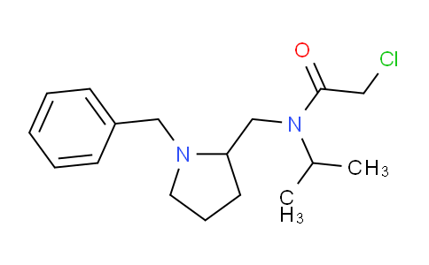CAS No. 1353984-39-0, N-((1-Benzylpyrrolidin-2-yl)methyl)-2-chloro-N-isopropylacetamide