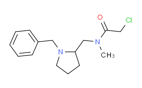 CAS No. 1353957-54-6, N-((1-Benzylpyrrolidin-2-yl)methyl)-2-chloro-N-methylacetamide