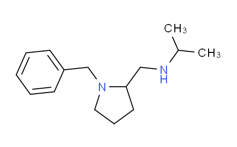 CAS No. 1353955-57-3, N-((1-Benzylpyrrolidin-2-yl)methyl)propan-2-amine