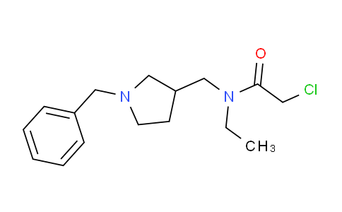 CAS No. 1353961-09-7, N-((1-Benzylpyrrolidin-3-yl)methyl)-2-chloro-N-ethylacetamide