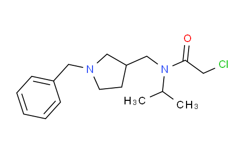 CAS No. 1353972-72-1, N-((1-Benzylpyrrolidin-3-yl)methyl)-2-chloro-N-isopropylacetamide