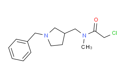 CAS No. 1353987-50-4, N-((1-Benzylpyrrolidin-3-yl)methyl)-2-chloro-N-methylacetamide