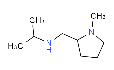 CAS No. 1251349-76-4, N-((1-Methylpyrrolidin-2-yl)methyl)propan-2-amine