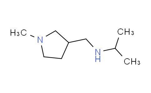 CAS No. 1183614-20-1, N-((1-Methylpyrrolidin-3-yl)methyl)propan-2-amine