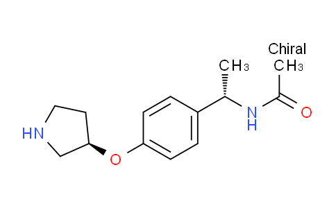 CAS No. 1594129-72-2, N-((S)-1-(4-((R)-Pyrrolidin-3-yloxy)phenyl)ethyl)acetamide
