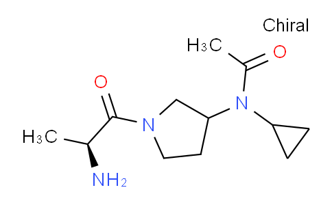 CAS No. 1354024-26-2, N-(1-((S)-2-Aminopropanoyl)pyrrolidin-3-yl)-N-cyclopropylacetamide