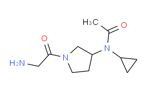 CAS No. 1353969-64-8, N-(1-(2-Aminoacetyl)pyrrolidin-3-yl)-N-cyclopropylacetamide